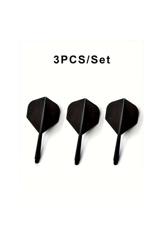 black 3PCS 2BA Plastic Dart Shaft Set, Integrated, High-Strength, Anti-Fall, Durable, Pro Design, Es