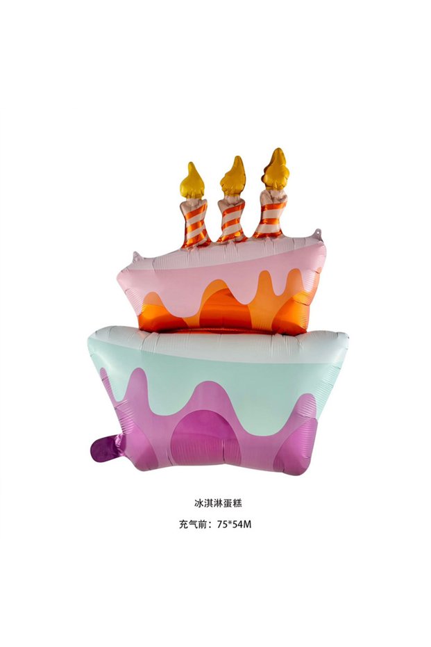 others Candle Cake Cartoon Happy Birthday Cake Ballons Children's Day Baby's First Birthday Party De