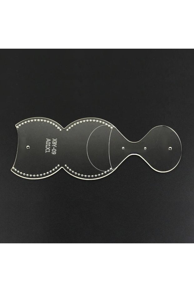 AA YOMDID Transparent Acrylic Change Wallet Key Buckle Bag Pattern Stencil Template Tool DIY Leather