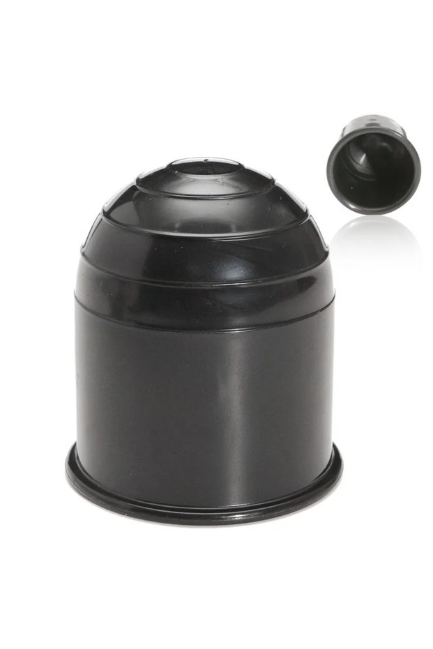 Black Universal 50MM Trailer Accessories Black Trailer Ball Cover Tow Bar Ball Cover Cap Hitch Prote