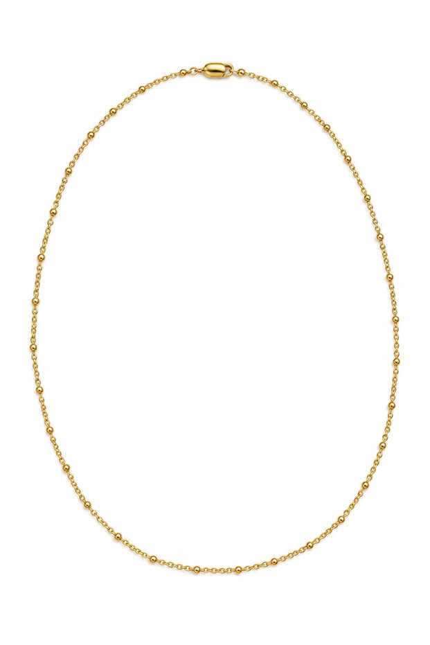 Gold Color Chain Necklace (60 cm)