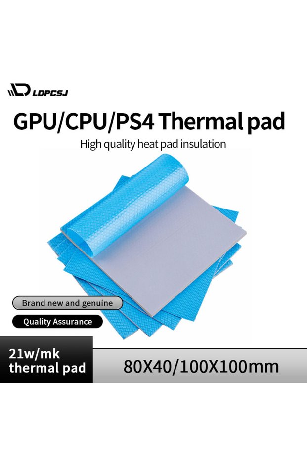 1.0mm 24W 100X100Mm Ldpcsj 24W/Mk Gpu Cpu Thermal Pad Radiator Cooling Conductive Silicone Pad 80X40