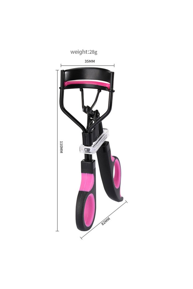 1 PCS Dual Color Handle Curling Eyelash Clip Artificial Eyelash Assistant Eyebrow Trimmer Steel Need