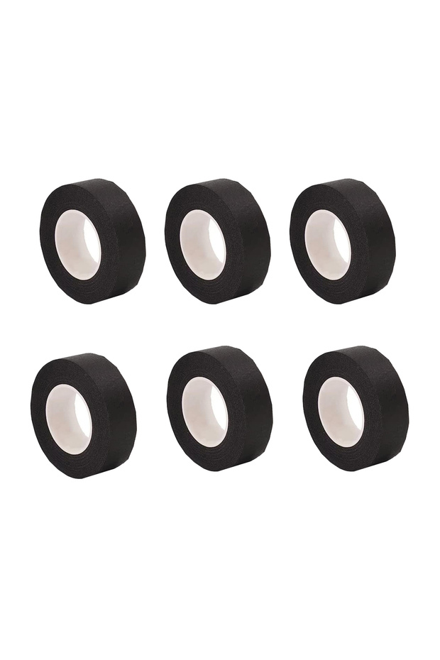 20mm 15M 6 Rolls 6 Rolls Black Masking Tape Painters Paper Tape for Arts DIY Crafts Painting Labelin