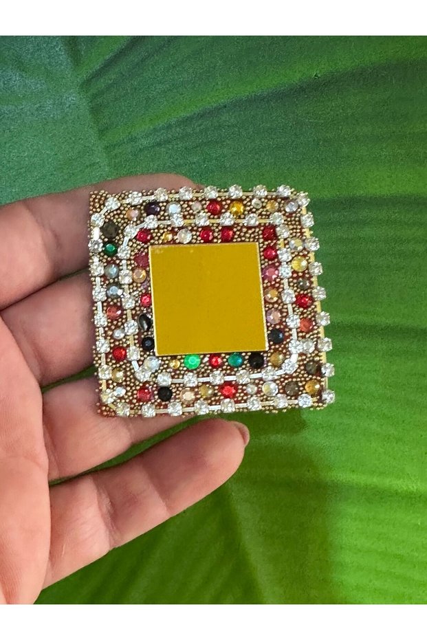 5X5 cm Iron-On Stone Embroidery Mirror Embroidery with Mirror