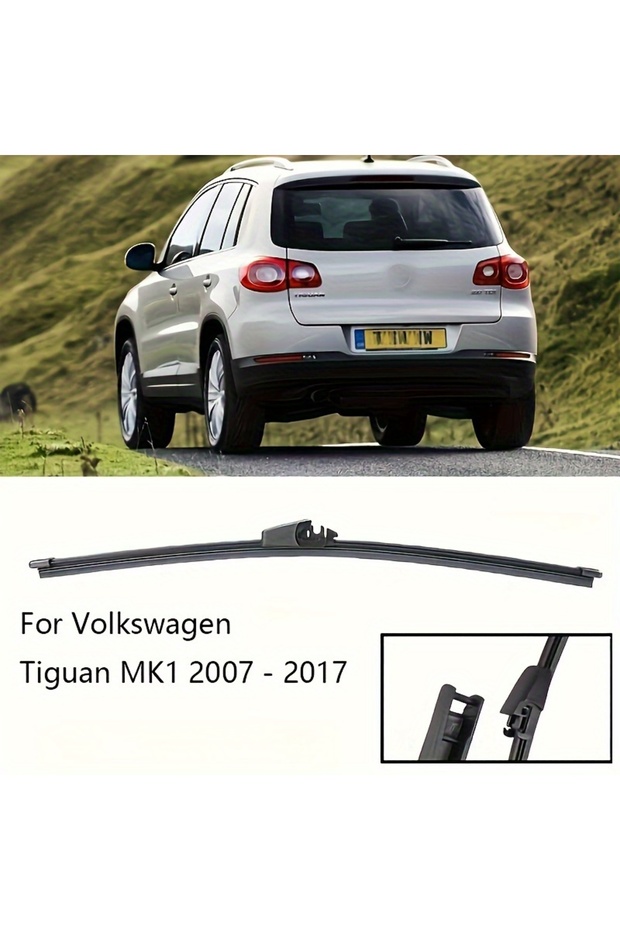 13in 13" Rear Wiper Blade Windshield Windscreen Clean Tailgate Window Car Rain Brush For VW Tiguan M