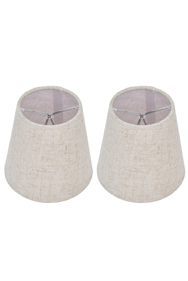 PT09 2Pcs Table Lamp Shade Cover for E14 Bulbs Fabric Clip On Lampshade for Candlestick Lamps Chande