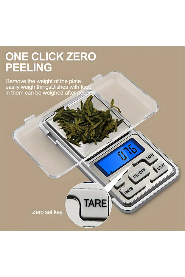 0.01g-500g 100/200/300/500g 0.01/0.1g Mini Digital Scale High Accuracy Backlight Electric Pocket Sca