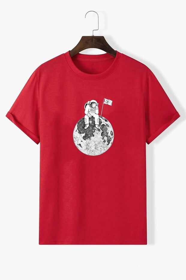 Unisex Astronaut Printed T-shirt