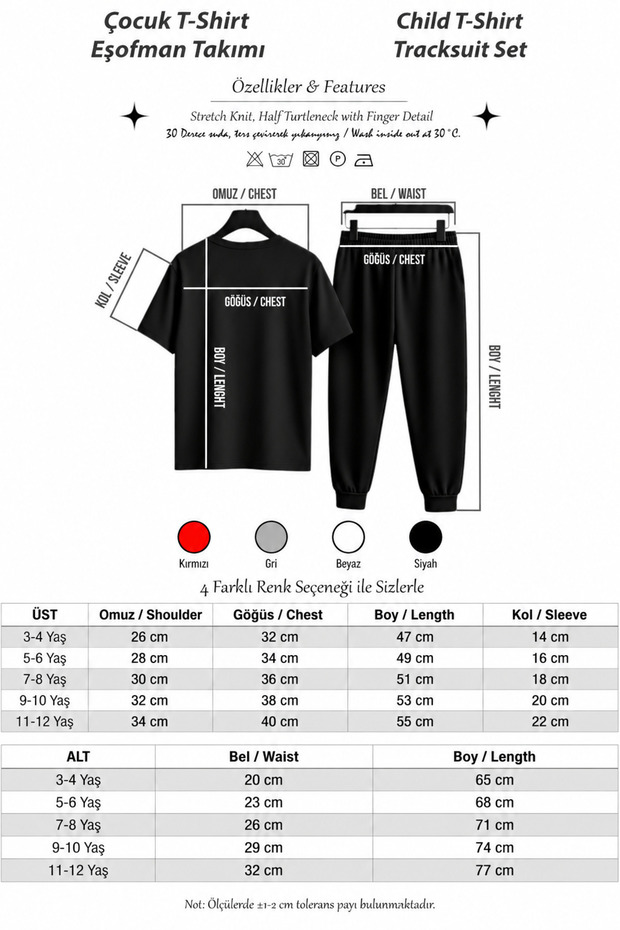 Children's 13 Printed Top and Bottom Tracksuit Set