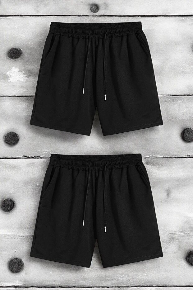 Pack of 2 Unisex Cotton Comfortable Combed Cotton Shorts