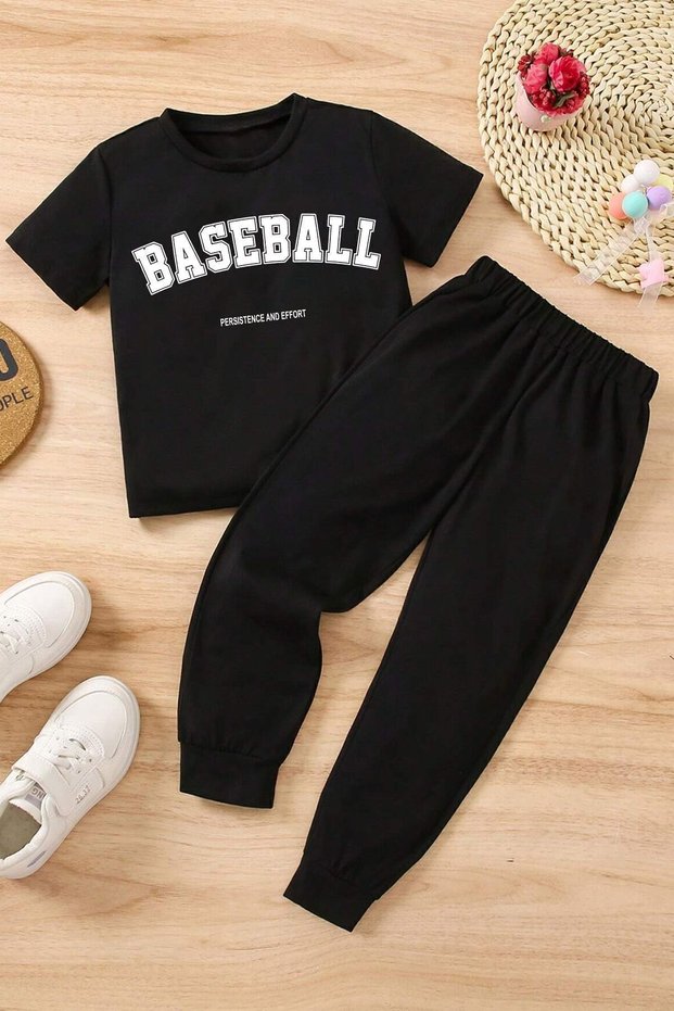 Children's Baseball Bottom - Top Tracksuit Set