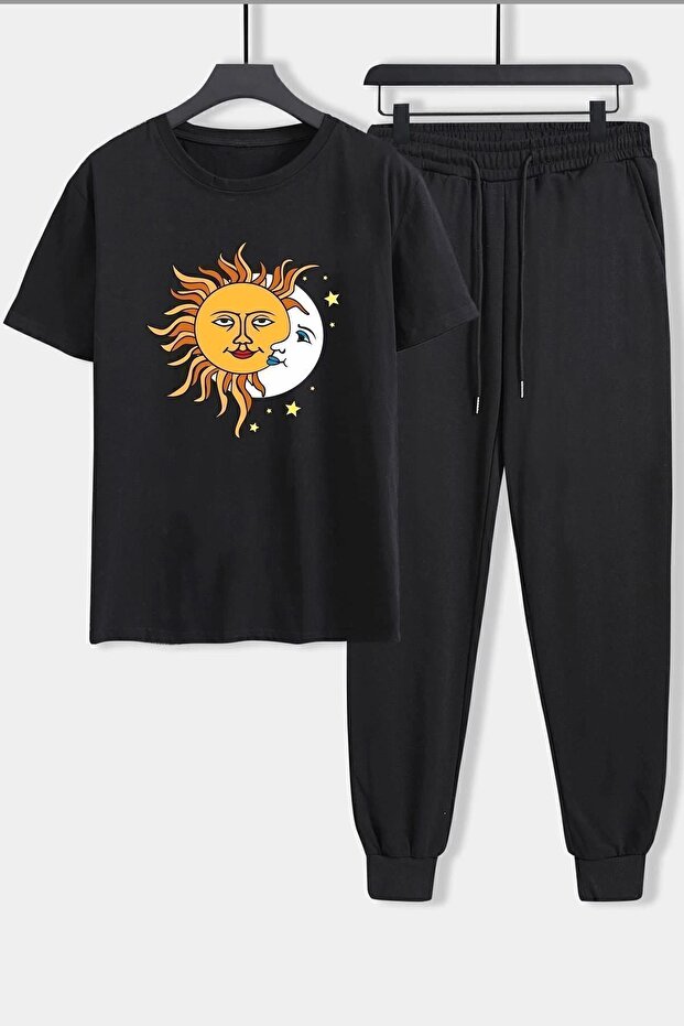 Unisex Larks' Tongues In Aspic Printed 2-Piece Tracksuit Set