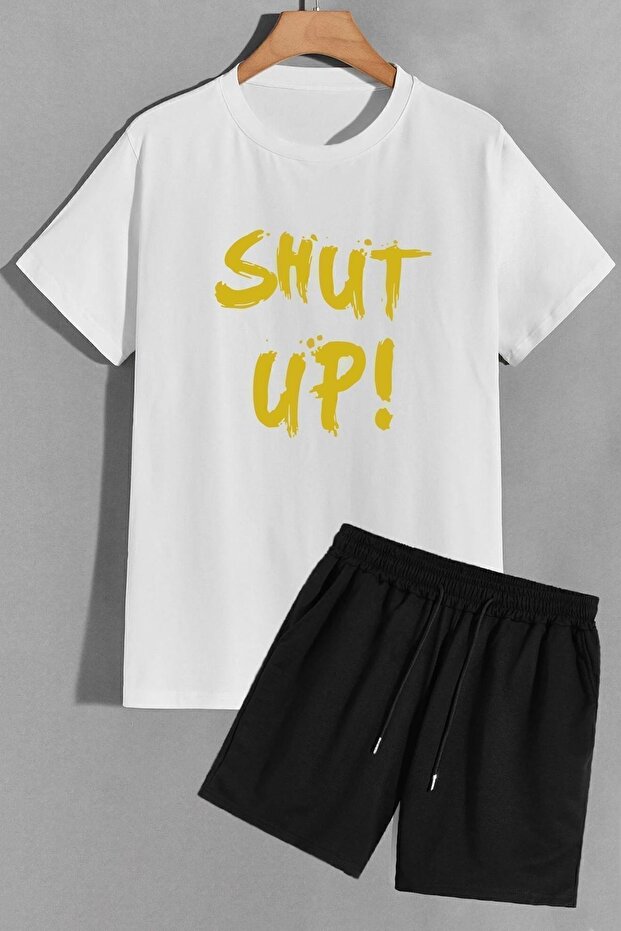 Shut Up Shorts T-shirt Tracksuit Set