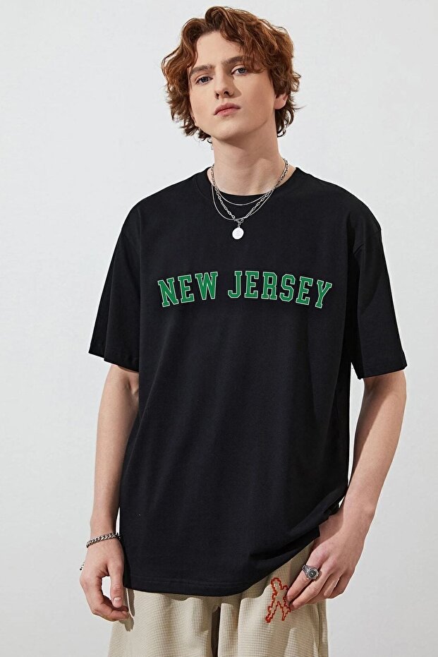Unisex New Jersey Printed T-shirt