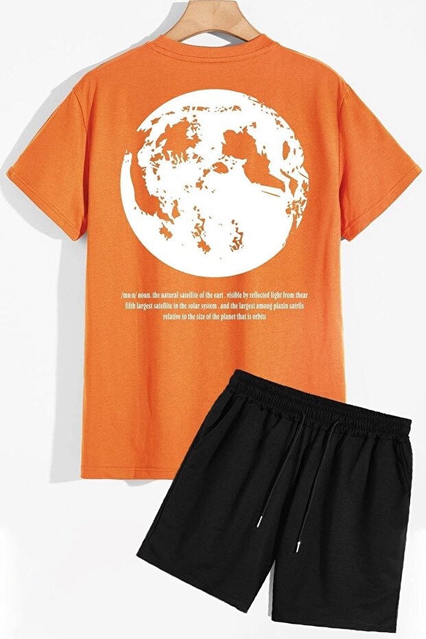 Universe Themed Shorts T-shirt Tracksuit Set