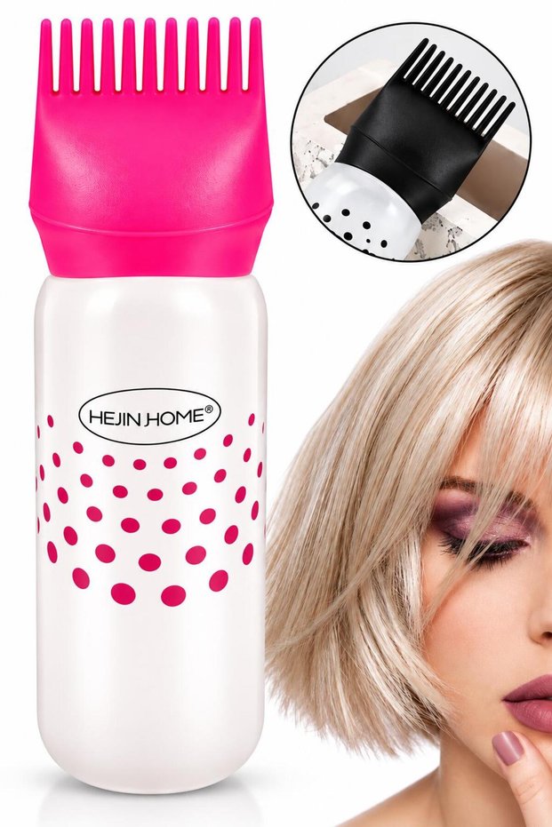 Hair Coloring Bottle with Comb Hair Coloring Bottle with Comb Hair Coloring Brush Shampoo Keratin Hair Straightener