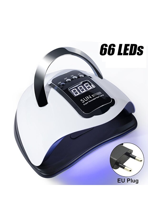 X11-EU plug 66LEDS Professional Nail Drying Lamp for Manicure Nails Gel Polish Drying Machine with A