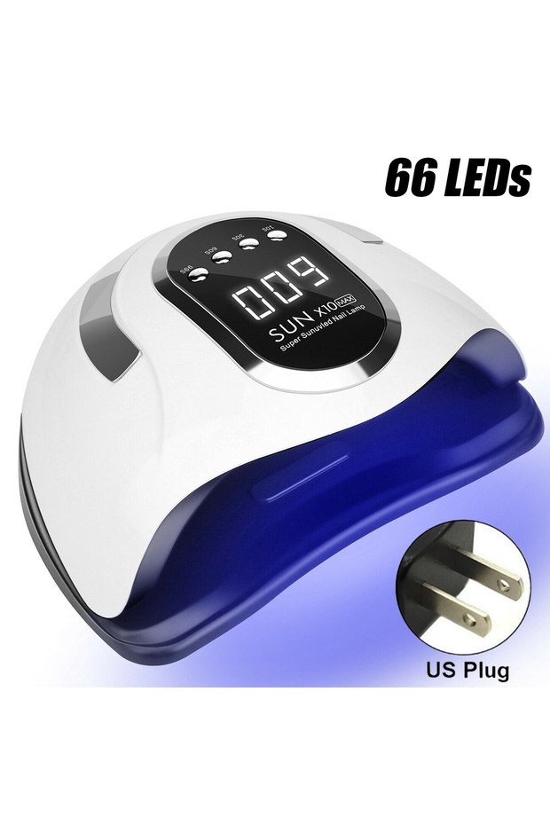 X10-US plug 66LEDS Professional Nail Drying Lamp for Manicure Nails Gel Polish Drying Machine with A