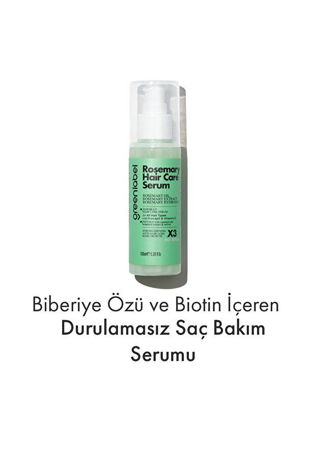 Rosemary Leaf Extract, Anti-Hair Loss and Hair Growth Serum Containing Biotin 100ml