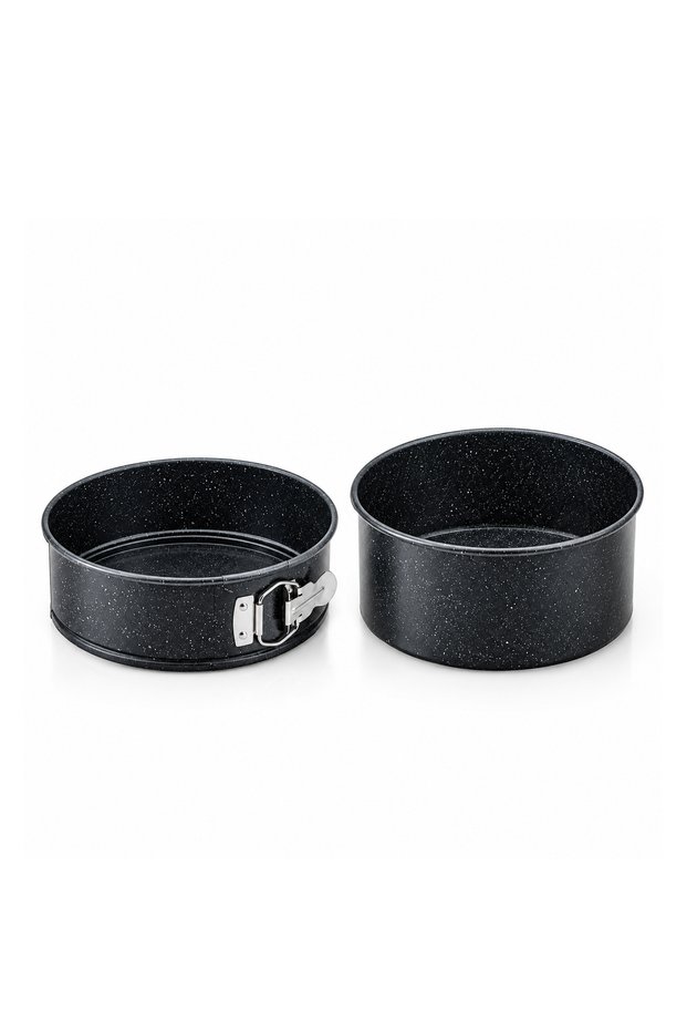 Granite 2Pcs Bakeware Set (20Cm Springform Cake Tin & 26Cm Loose Round Cake Tin)