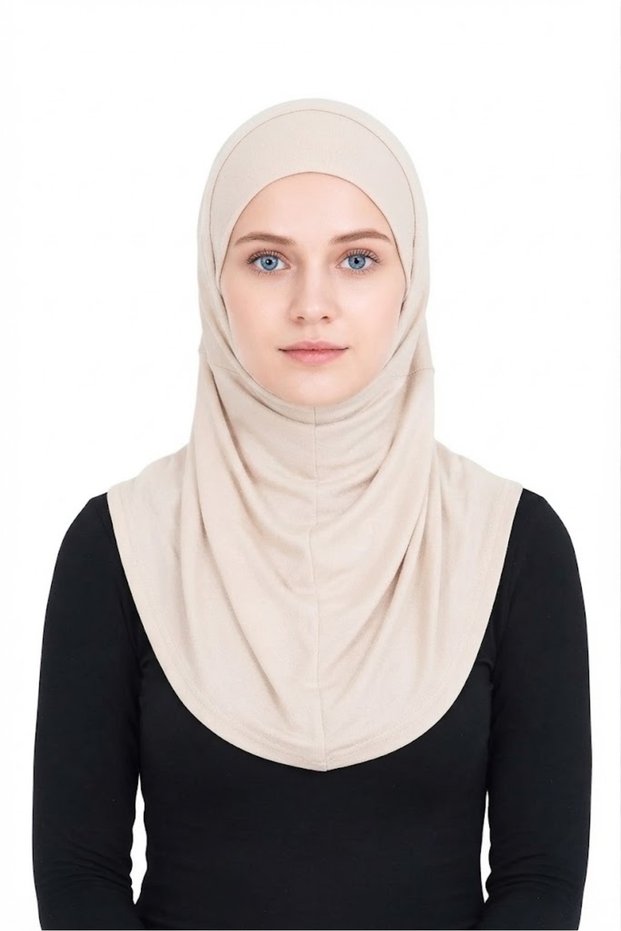 Hijab Ready Turban Pleated Practical Prayer Cloth
