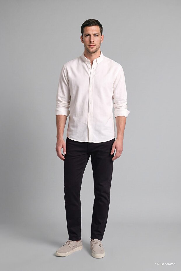 Tapered Fit Normal Waist Trousers H7936Ax26Au