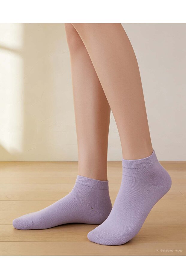 Women's Luxury Plain Modal Socks Lilac