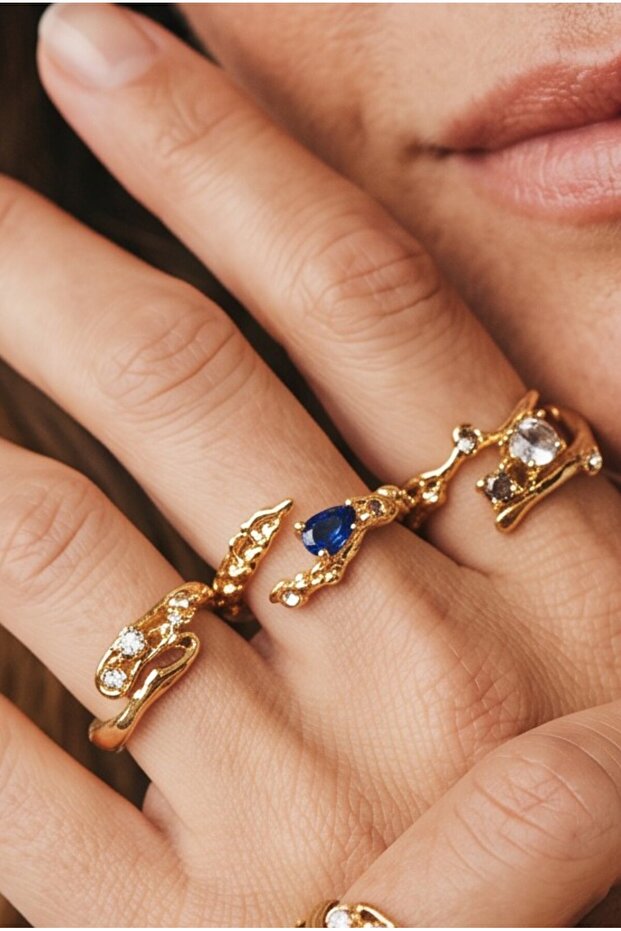 Steel Ring 3 Pieces Lot High Quality Stylish Design Adjustable