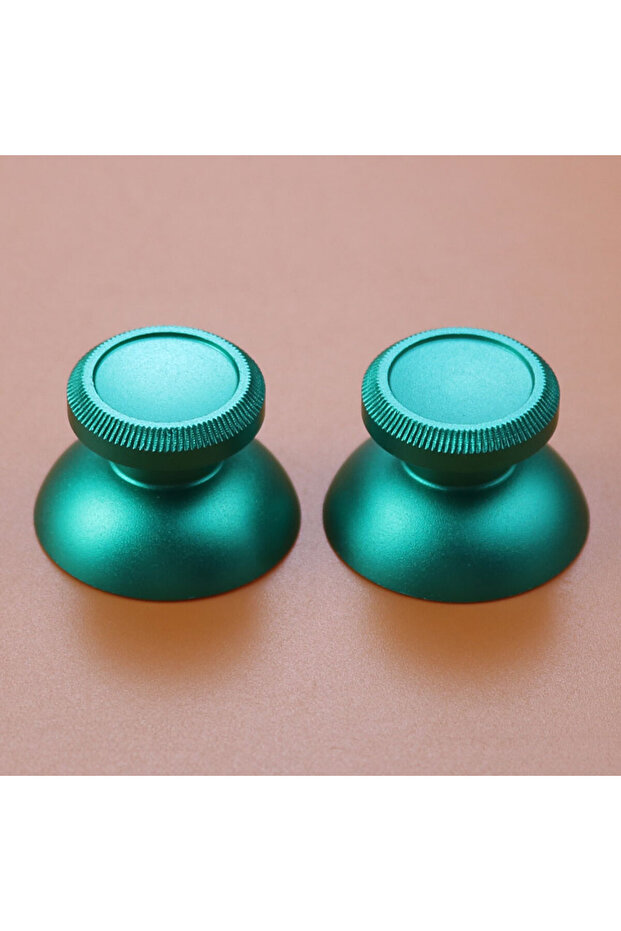 green JCD 2PCS Metal Analog Joystick Thumb Stick Grip Cap For PS4 Pro Xbox One Slim Series X S Contr