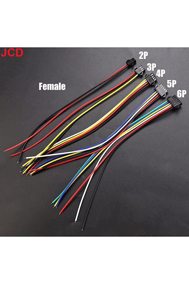 2P3P4P5P6P Female 2 3 4 5 6 Pin LED Strip JST SM Connector Male or Female Adapter Plug JST Connector