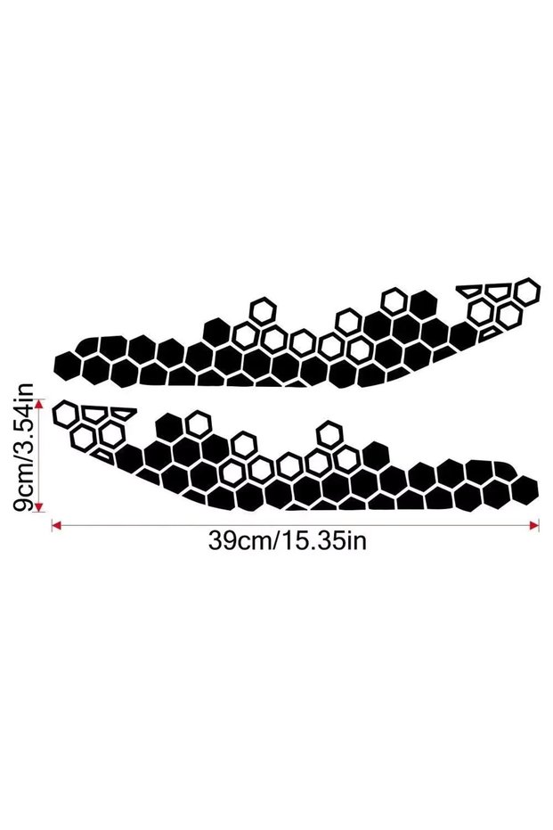 black Motorcycle Head Stickers Honeycomb Decal Motorbike Decorative Sticker Glue Vinyl Decal Motorcy