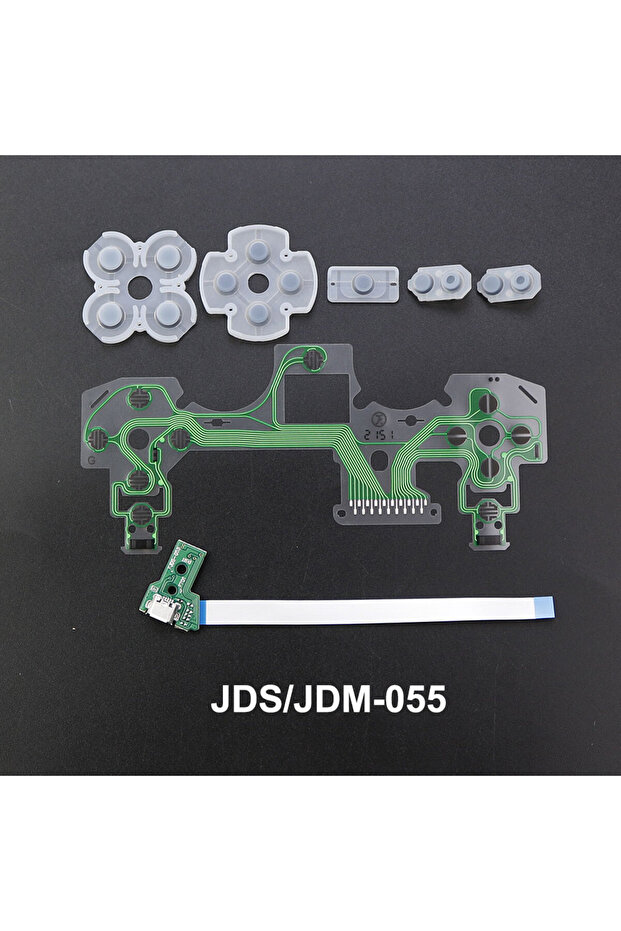 055 JCD For PS4 JDS 001 011 030 040 055 Conductive Rubber USB Charging Port Socket Board Flex Ribbon