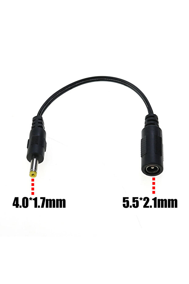 18.5cm 4.0x1.7mm DC 5.5*2.1mm To 2.5*0.7 3.0*1.1 3.5*1.35 4.0*1.7 4.8*1.7 5.5*2.5 Connector Male To