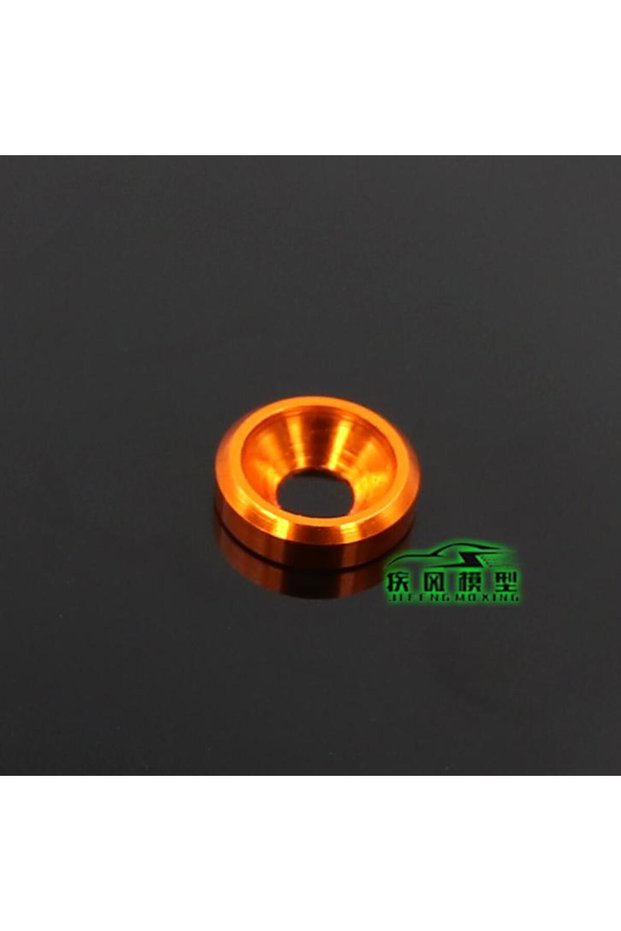 Orange 10pcs Aluminum Washer M3 Color Aluminum Alloy Cap Washers for RC Model Parts for Countersunk
