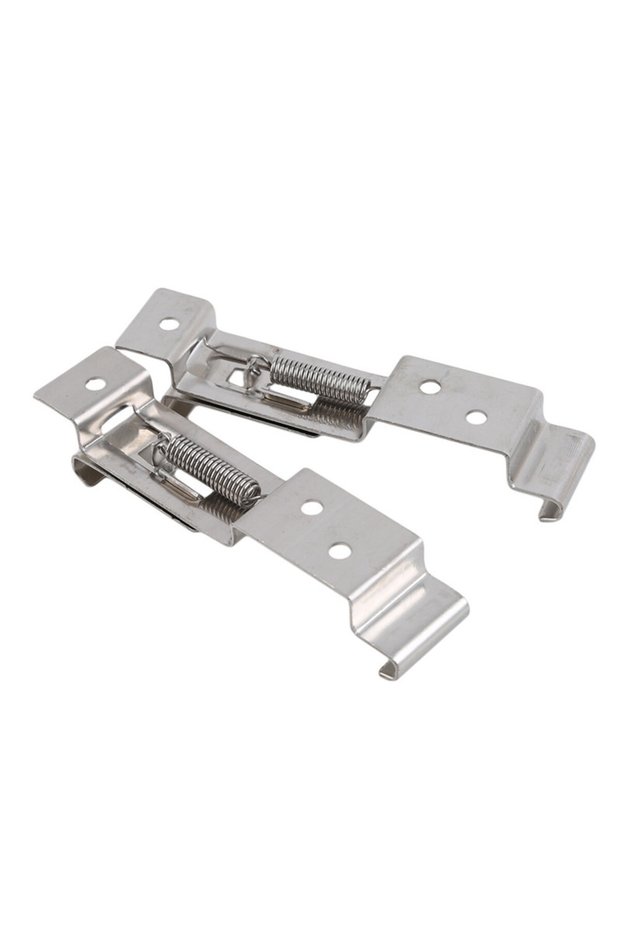 European Car License Plate Frame Holder Trailer Number Plate Clips Spring Loaded Stainless Steel ...