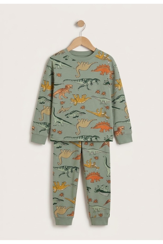 Little Explorer Dino 100% Cotton Boys' Pajama Set
