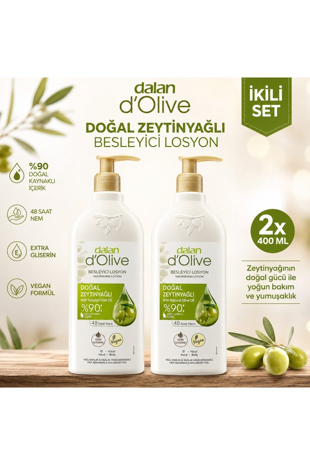 D Olive Organic Olive Oil Nourishing Lotion 400 ml