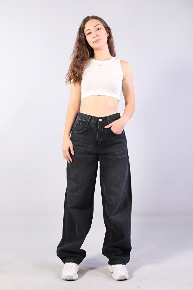 388 Belt Buckle Baggy Pants