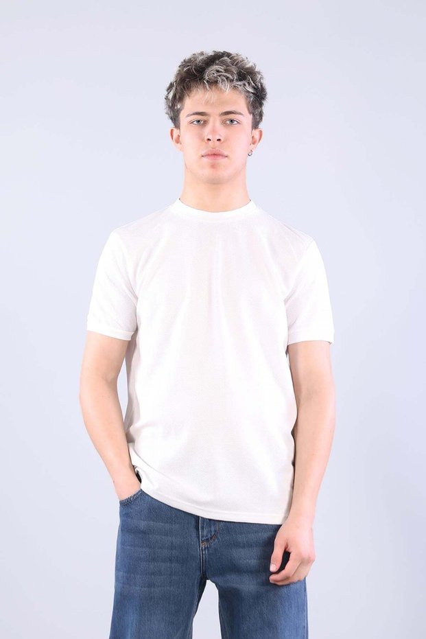 2912 O Neck 18*1 Single Jersey T-Shirt