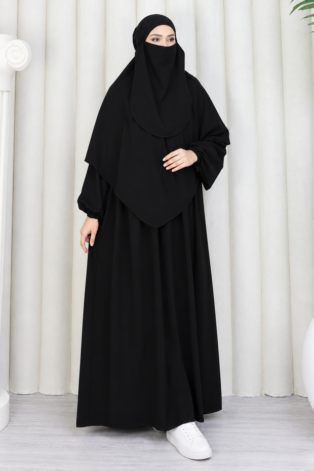 Sufle Set Bed Sheet Medina Silk, Sufle + Veil + Ferace