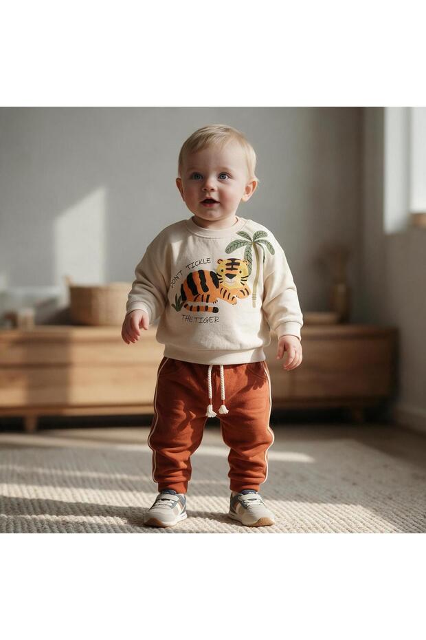 Tiger Safari Themed Premium Quality Seasonal Extra Soft 2-Piece Set