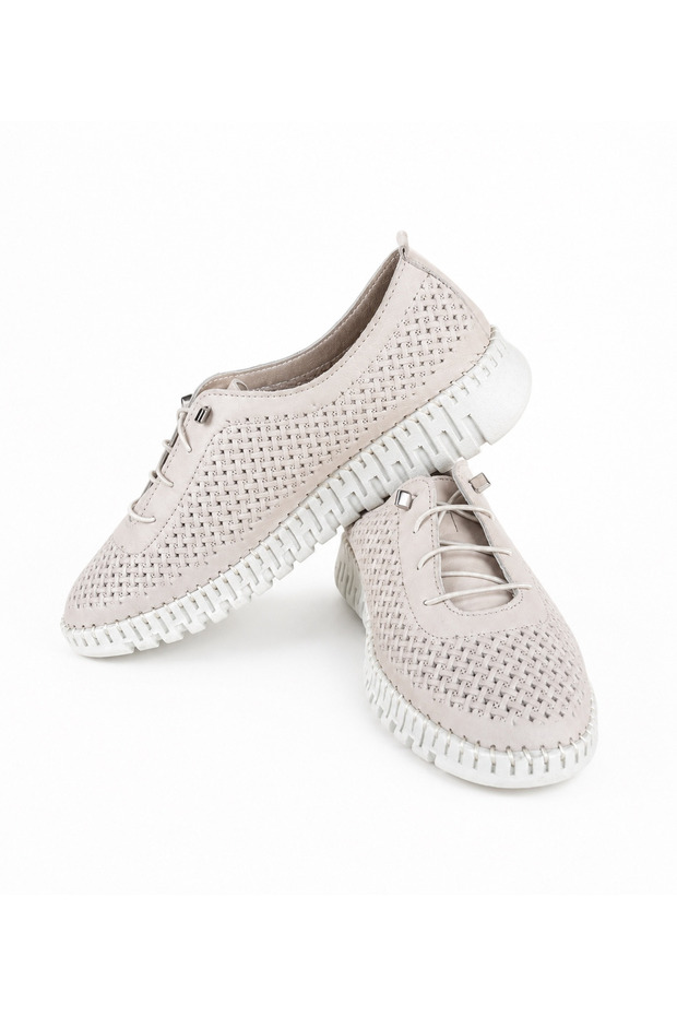 Cooka Shoes Women's Genuine Leather Mother's Shoes Orthopedic Daily Walking Shoes