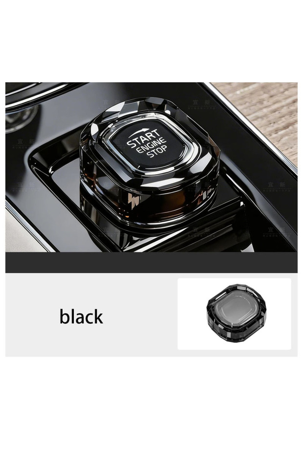 s90 2017-2026 black For Volvo XC60 S90 XC90 S60 V60 V90 One Click Start Crystal Knob Cover Interior