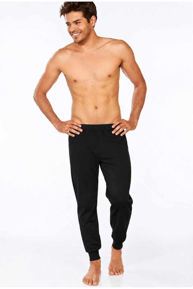 Meyzz Men's Cream 100% Cotton Interlock Underwear Bottom Black