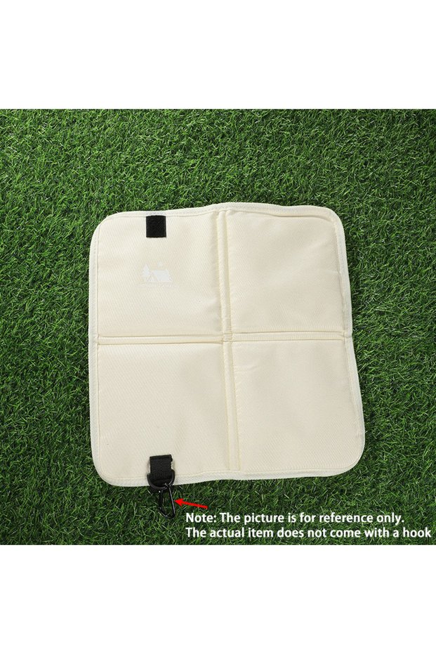 Beige Outdoor Camping Foldable Seat Cushion, Moisture-Proof Mat for Hiking Picnic, 3 Colors