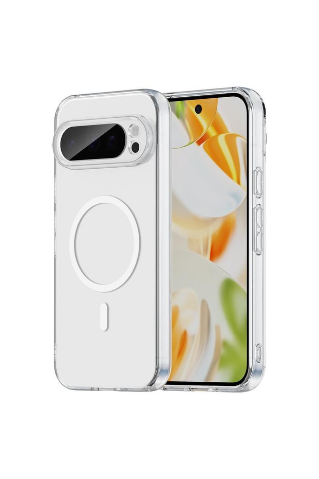 حافظة MagSafe لهاتف Google Pixel 9 Pro شفافة غير قابلة للاصفرار [حافظة متوافقة مع Pixel 9 Pro - شفافة]