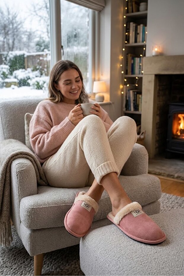 Unisex Woolen Winter Slippers, Narrow Fit, Buy One Size up