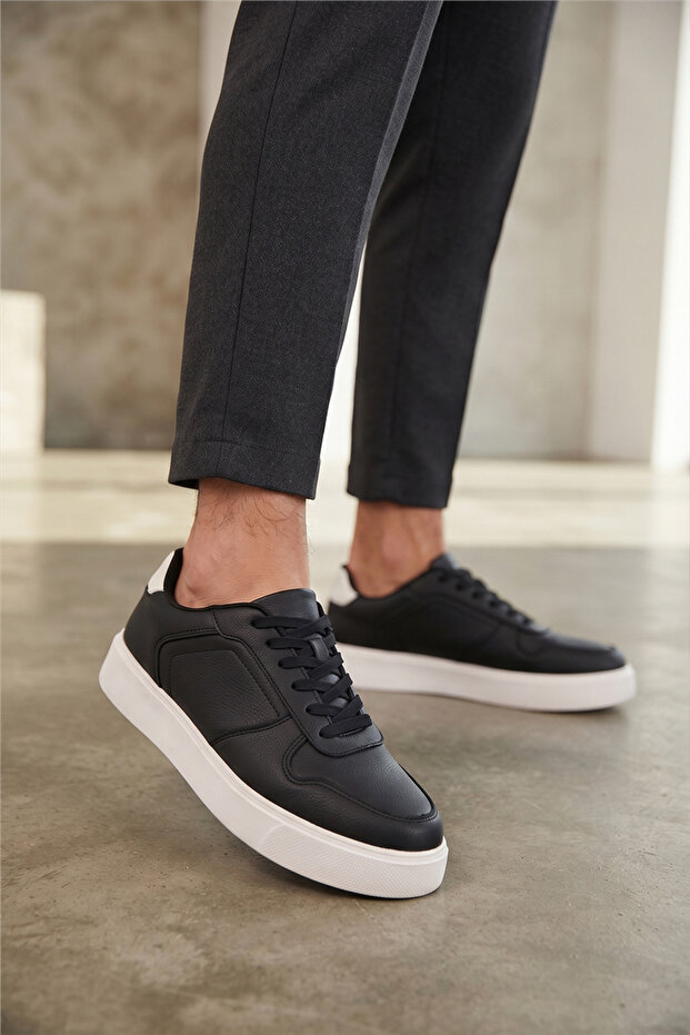 26549 Men's Sneakers Shoes Black -White