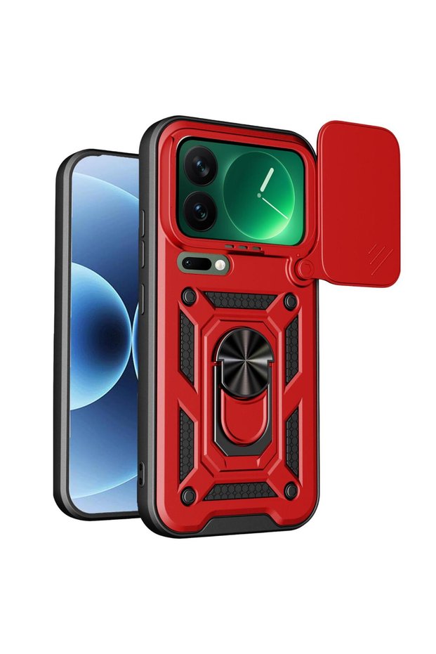 Case Compatible with Mi 17 Pro Impact Resistant Red